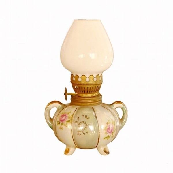 Decorative ceramic oil lamp