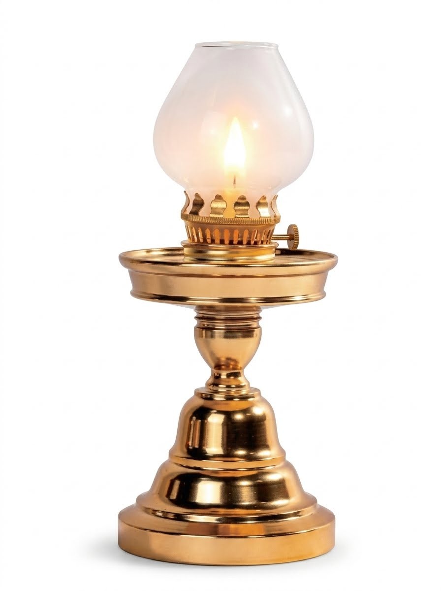 Golden Heritage Buddhist Altar Lamp