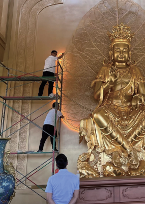 Large-Scale Temple Lighting Project: Maitreya Holy Altar